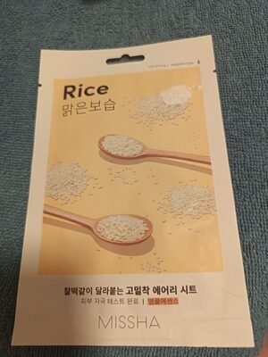 MISSHA – Masque Visage au Riz Éclat